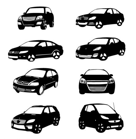 Subaru сбоку вектор