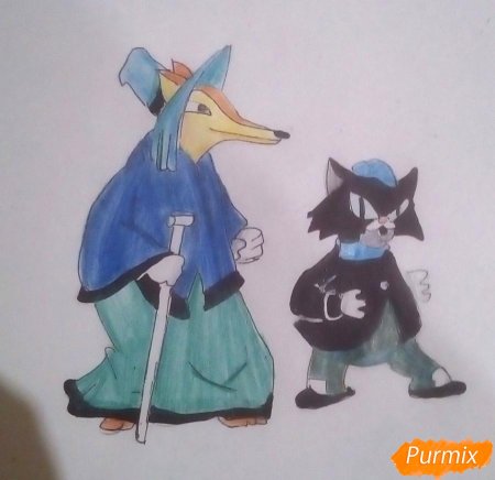 Лиза Алиса и кот Базилио