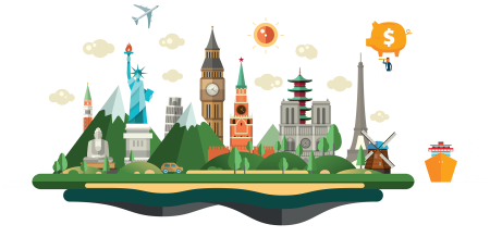 Достопримечательности вектор