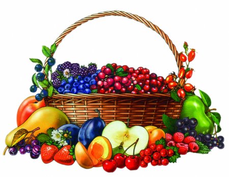Корзина с фруктами для детей