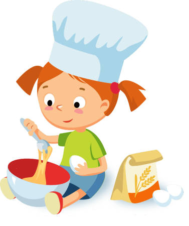 Поваренок на прозрачном фоне