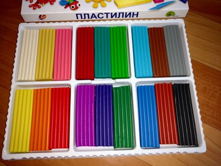 Пластилин восковой Луч фантазия 24цв