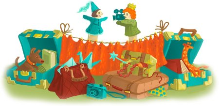 Театр кукол клипарт