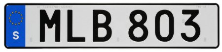 Шведские автомобильные номера