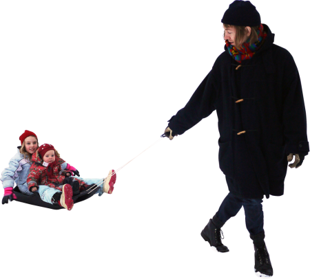 Человек в зимнейодеждк