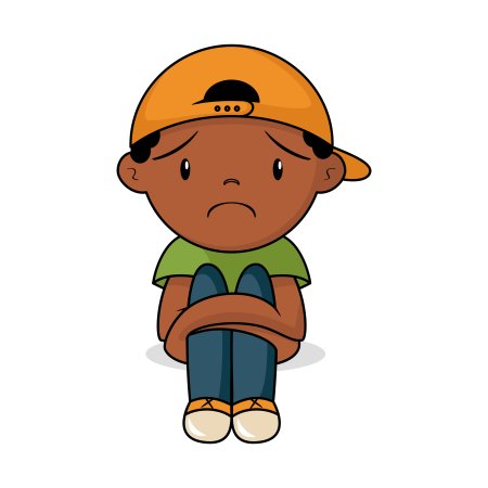 Upset Kid рисунок для детей