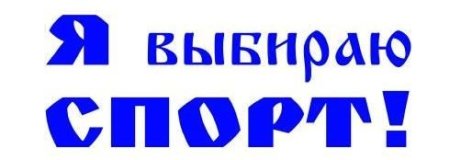 Надпись я выбираю спорт