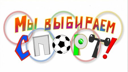 Мы выбираем спорт надпись