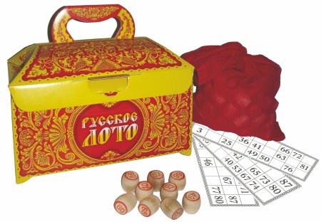 Игра "русское лото" (бочонок из древопласта)