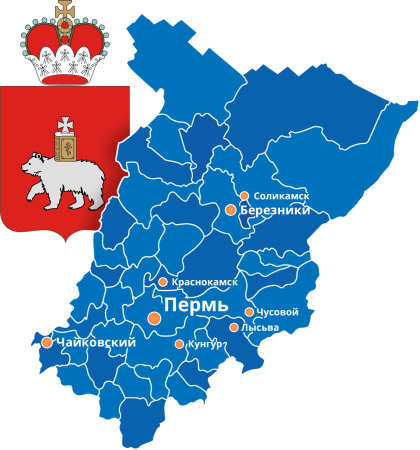 Карта Пермского края