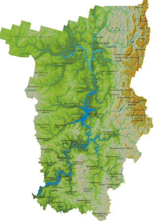 Карта Пермского края подробная