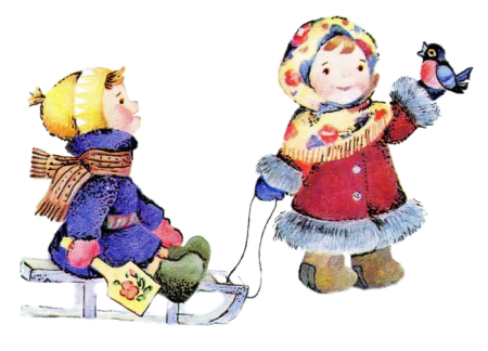 Зимний клипарт для детей