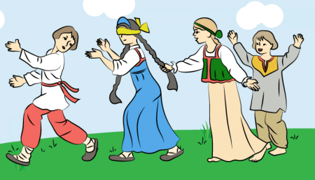 Народная игра Жмурки