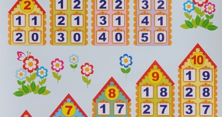 Состав числа 10 числовые домики