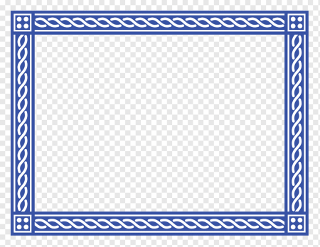 Blue Certificate frame
