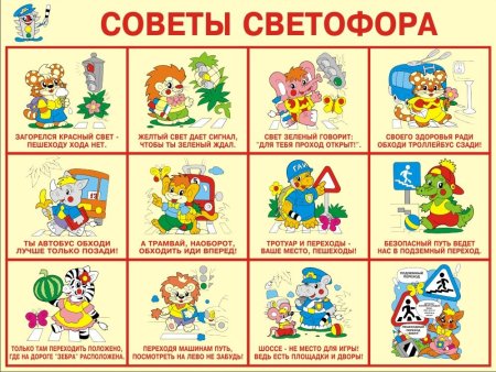Правила дорожного движения для детей