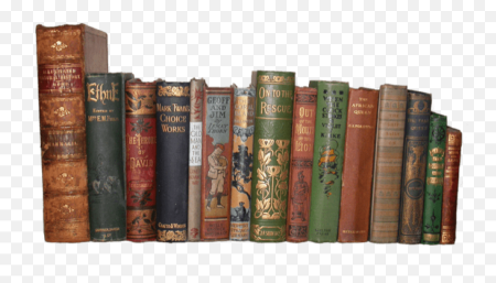 Стопка книг корешки