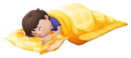 Человек спит на белом фоне