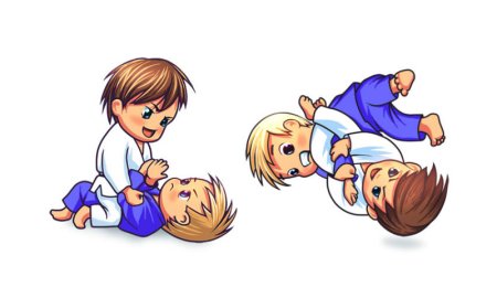 Мультяшные дзюдоисты