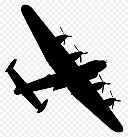 Силуэт военного самолета