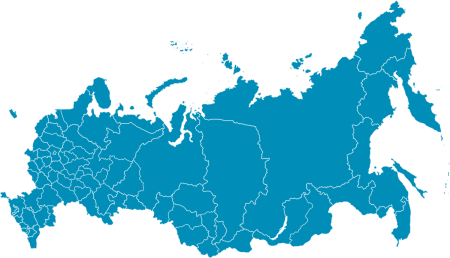 Карта России контур