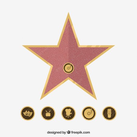 Макет голливудской звезды