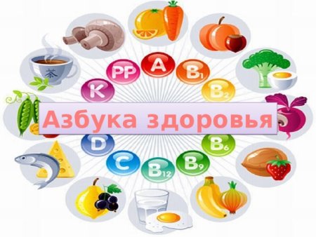 Надпись Азбука здоровья для детей