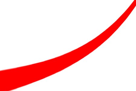Красная изогнутая линия