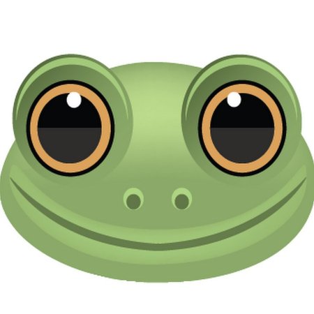 Маска лягушки шаблон