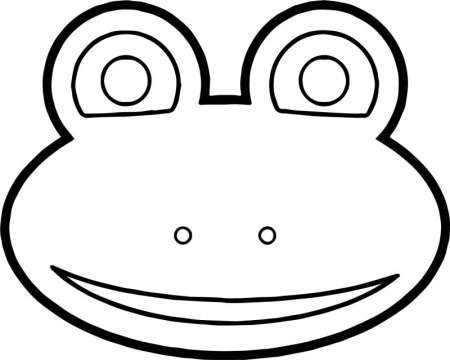 Маска лягушки для детей