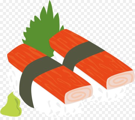 Крабовые палочки нарисовать