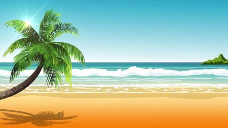 Клипарт пальма пляж (50 фото)
