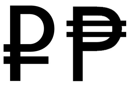 Обозначение валюты рубль