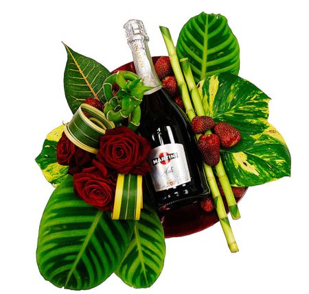 Мужской букет на белом фоне