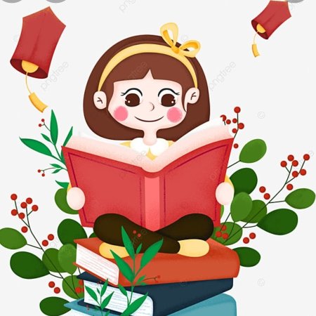 Девочка с книгой рисунок
