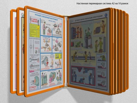 Перекидная настенная информационная система а2