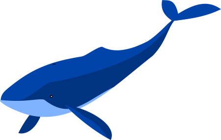 Синий кит клипарт