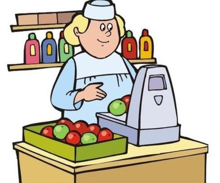 Нарисовать продавца