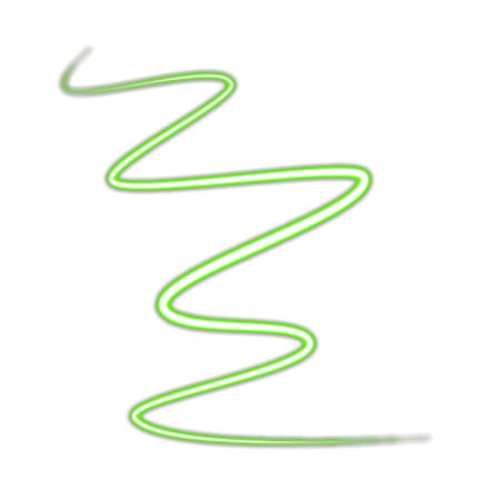 Неоновая линия без фона