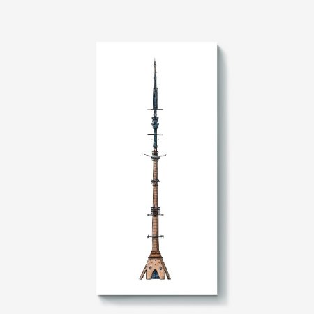 Останкинская башня 3d model
