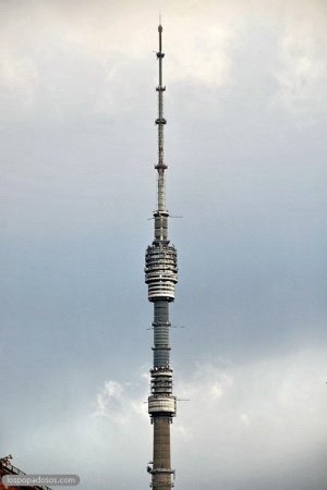 Останкинская телебашня в разрезе