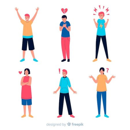 Emotion illustration Flat