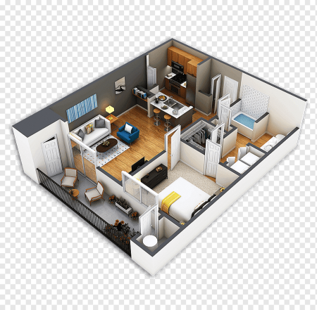 Планировка квартиры на прозрачном фоне