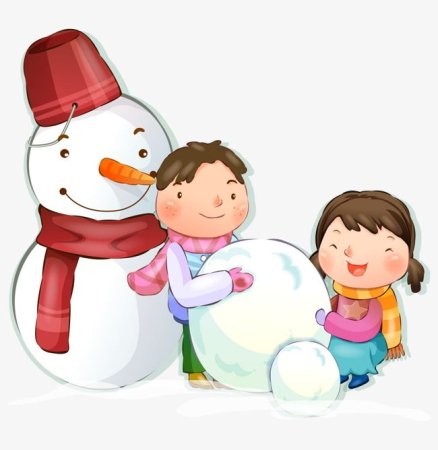 Снежки без фона