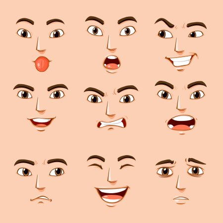 Выражения лица вектор