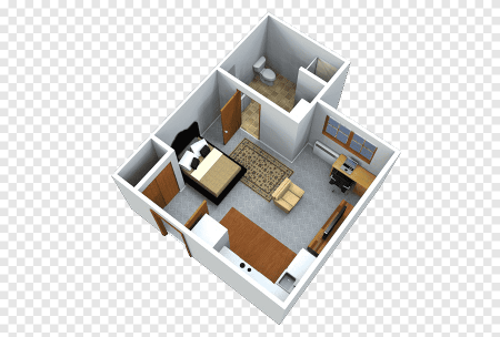 Floorplan 3d квартира студия
