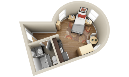 Floorplan 3d квартира студия