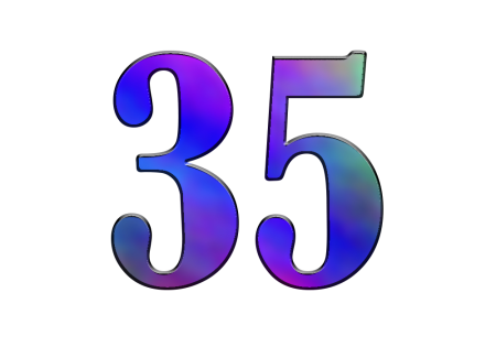 35 Цифра красивая