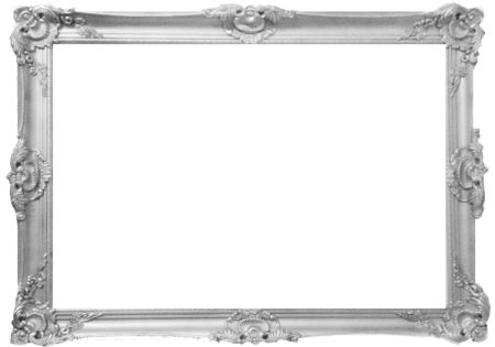 Серебристая прямоугольная рамка