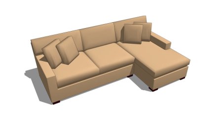 Угловые диваны 3d Revit
